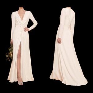 Reformation Gatsby Gown in Ivory, Size: 2 (Orig Price: $528)
